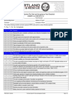 Ire Alarm System Pre-Test and Acceptance Test Checklist