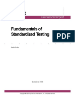 Fundamentals of Standardized Testing Final Old
