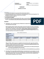 Workshop Empirical Test Plan