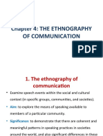 Chapter 4: The Ethnography of Communication