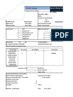 Guest Reservation Form and Details - XLSX 111