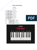 The Most Common Piano Chords Include