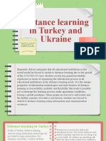 Distance Learning in Turkey and Ukraine