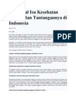 Artikel Mengenal Isu Kesehatan Mental Dan Tantangannya Di Indonesia