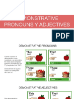 Demonstrative Pronouns y Adjectives