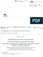 Anti-Müllerian Hormone - A Critical Factor For Female Fertility and Reproductive Health - Rzeszowska - Ginekologia Polska