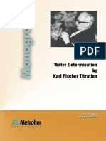 Water Determination by Karl FischerTitration