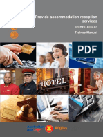 Provide Accommodation Reception Services: D1.HFO - CL2.03 Trainee Manual