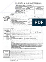 ARITMÉTICA 3° TEMA NUMEROS REALES (Encaje y Recta Numérica) - PARA EL 13-05-20