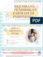 Perkembangan Pendidikan Farmasi Dan Ruang Lingkup Pekerjaan Farmasi