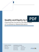 Charting the Course for Quality and Equity in Competency Education