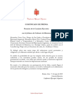 Comunicado Comision Ejecutiva. 11052020