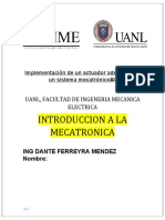 Implementación de Un Actuador Adecuado en Un Sistema Mecatrónico#4