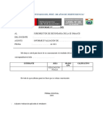 Informe de Evaluación Subsanación