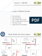 Analysis of Diode Circuits: Electronics I - Fall 2020
