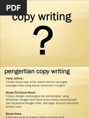 Copy Writing 1 Pdf