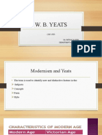 Modernism and Yeats Poetry