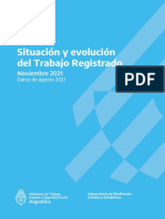 Informe Trabajo Registrado en Argentina (agosto 2021)