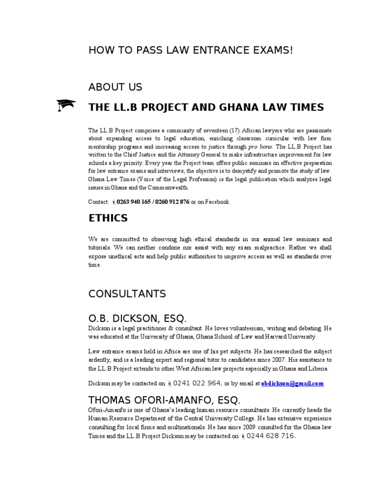 How To Pass Law Entrance Exams PDF Legal Education Test (Assessment)