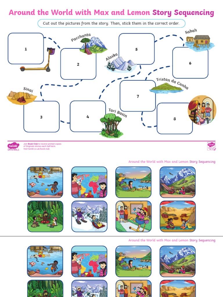 Sequencing Cards Around The World PDF