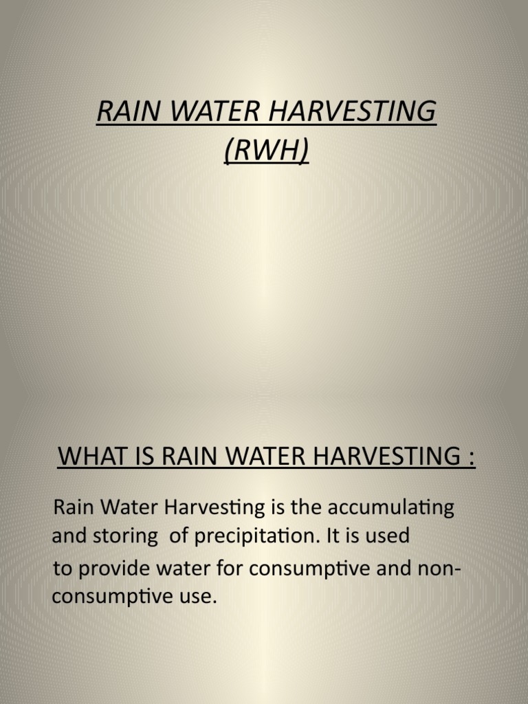 Rain Water Harvesting Techniques Explained | PDF | Nature | Water