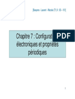 7-Configuration Électronique Et Propriétés Périodiques