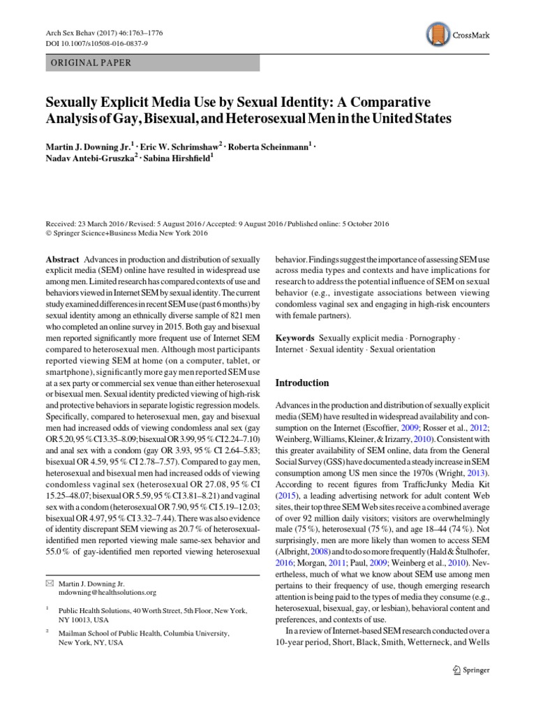 Sexual Identity and Media Use in US Men | PDF | Bisexuality | Homosexuality