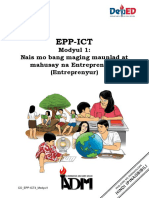 Epp-Ict: Modyul 1: Nais Mo Bang Maging Maunlad at Mahusay Na Entrepreneur? (Entreprenyur)
