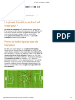 La Phase de Transition Au Football