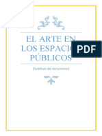 El Arte en Los Espacios Públicos