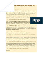 CUESTIONARIO SOBRE LA ISO 9001 VERSIÓN 2015 (CoNtAbiLiDaD)