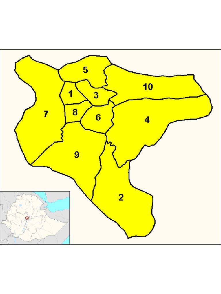 Addis Ababa (District Map) | PDF
