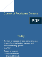 Control of Foodborne Disease