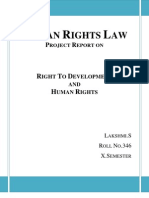 Right to Development and Human Rights Project Report