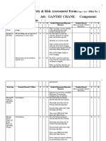 Job Safety & Risk Assessment Forms Plant: FREEPORT. Job: GANTRY CRANE. Component: N/A Review Date