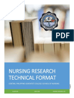 Research Technical Format