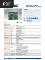 Features: Intel Pentium M Processor, 915GME/910GMLE ETX CPU Module