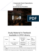 Lecture 4 Venues and Service Providers