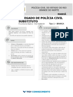 FGV 2021 PC RN Delegado de Policia Civil Substituto Prova