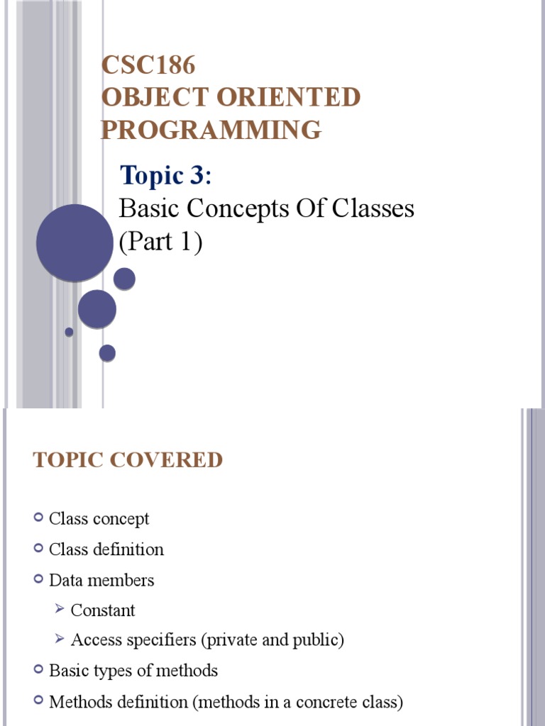 Topic 3 Part 1 | PDF | Method (Computer Programming) | Programming