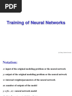 Training of Neural Networks: Q.J. Zhang, Carleton University