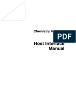 Host Interface Manual: Chemistry Analyzer