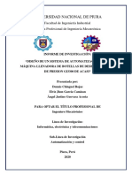 Universidad Nacional de Piura: Facultad de Ingeniería Industrial Escuela Profesional de Ingeniería Mecatrónica