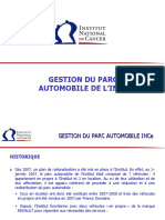 PRESENTATION Gestion Parc Automobile INCa