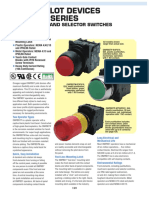 22 MM Pilot Devices Ompbd7 Series: Pushbuttons and Selector Switches