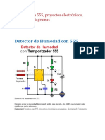 Detector de Humedad con 555