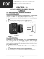 Chapter # 16: Loud Speakers, Headphones and Earpiece