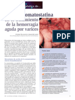 Somatostatina: en El Tratamiento de La Hemorragia Aguda Por Varices