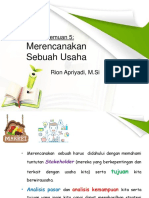 Pertemuan 5 - Merencanakan Sebuah Usaha