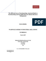 The Different Faces of Benchmarking: Structural Limits To Benchmarking and The Implications For Human Resource Management